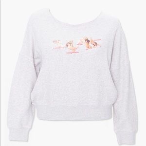 Plus size Angel Graphic Sweatshirt 2X.